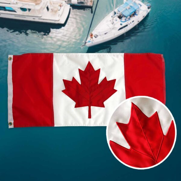 Authentic Appliqué Canada Flag - Image 6