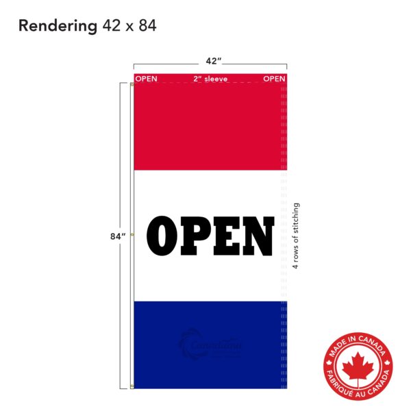 open-flag-42x84