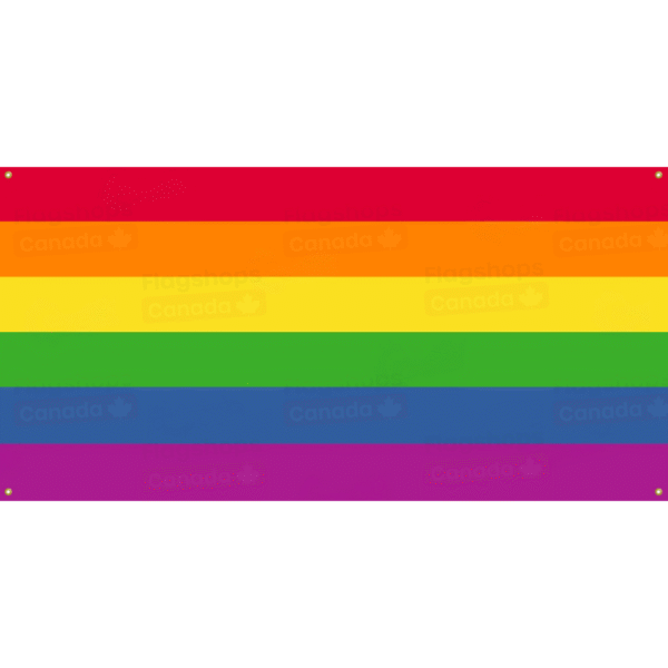 Pride Rainbow Balcony Flag