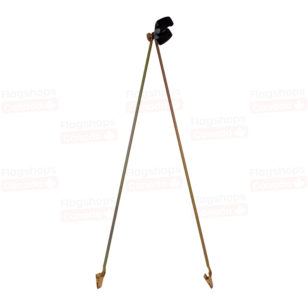 Indoor Flagpole Spreader (Gold)