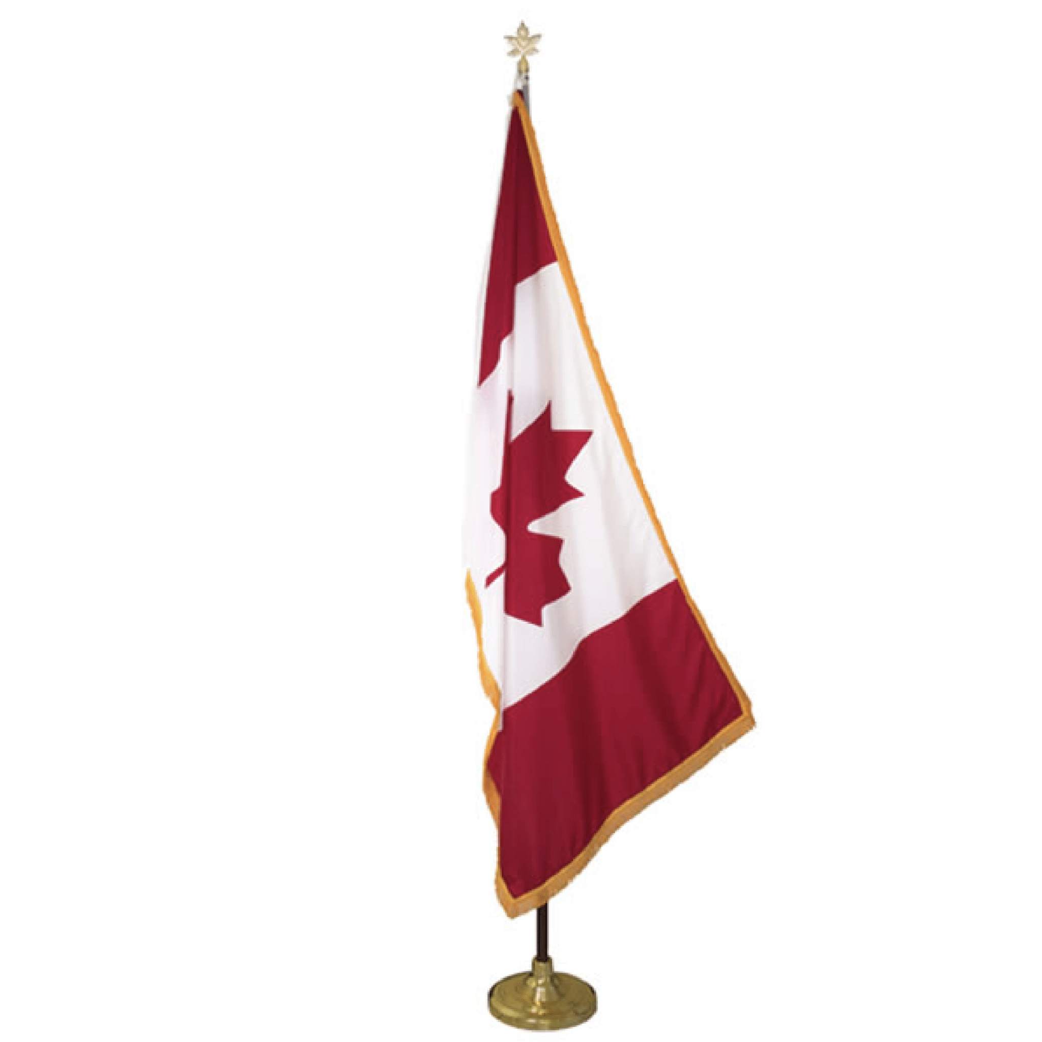 Appliqué Canada Flag with Gold Fringe