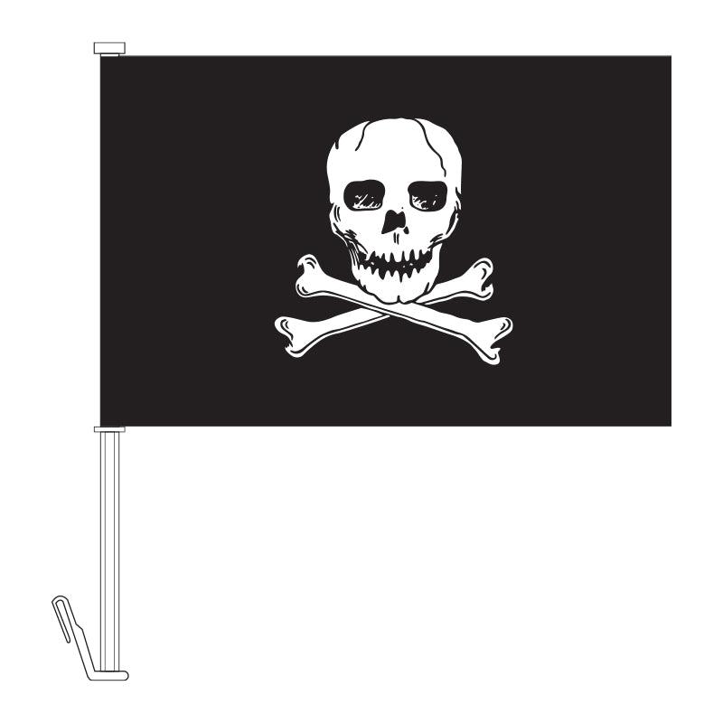 Jolly Roger Car Flag - Canadiana Flag