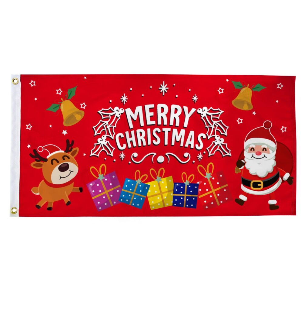 Merry Christmas flag - Canadiana Flag