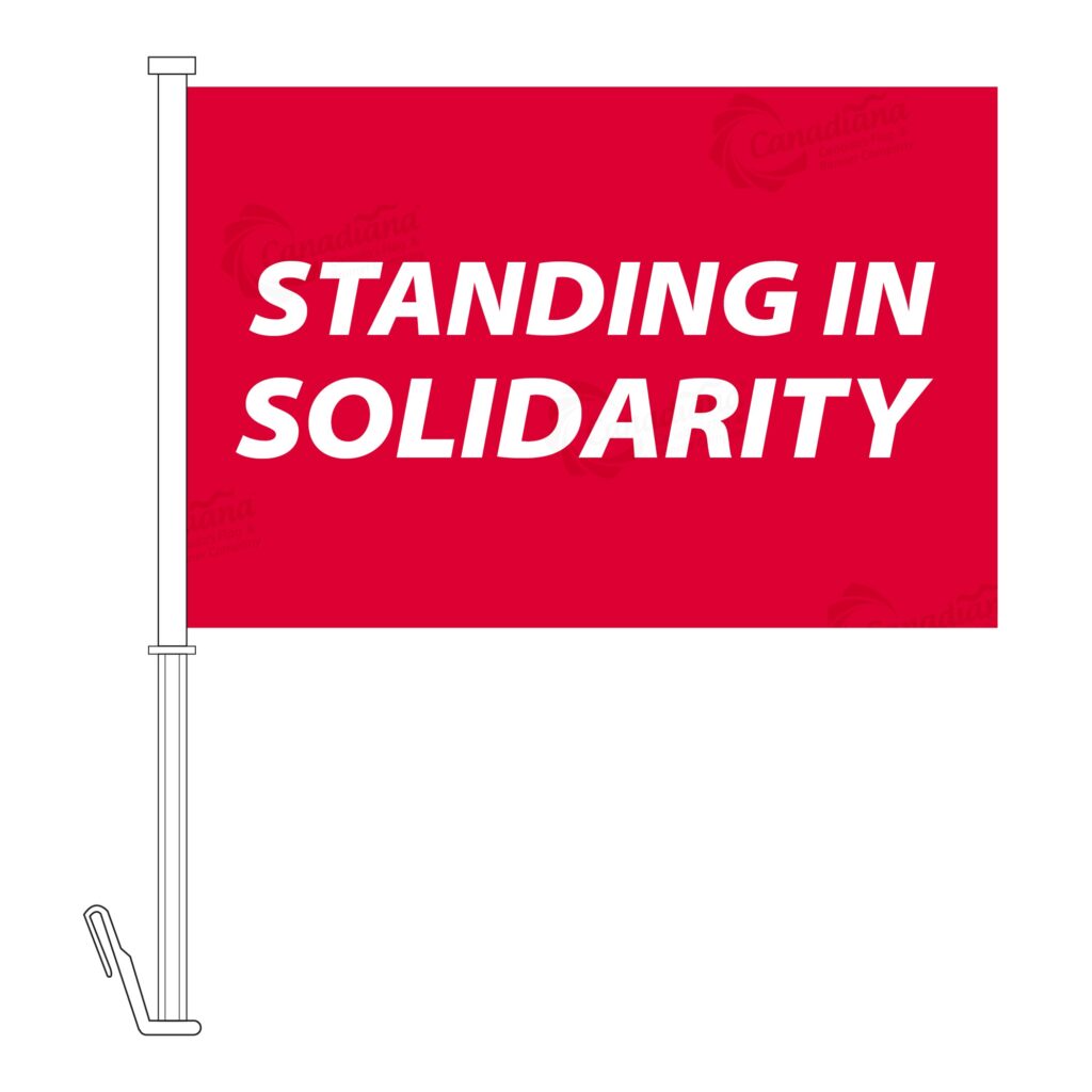 Solidarity Car Flags - Set of 2 - Canadiana Flag
