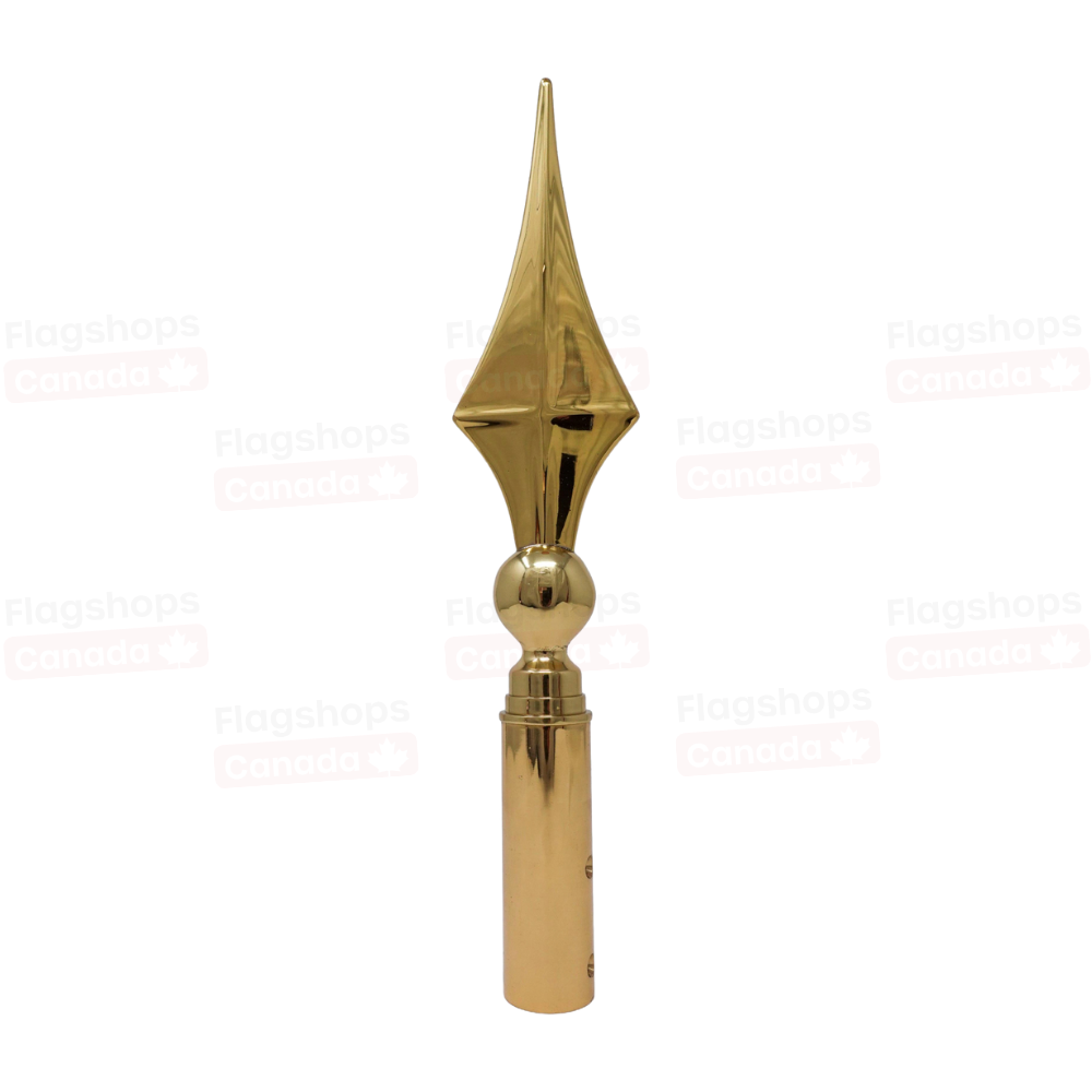 Brass Spear Pole Top