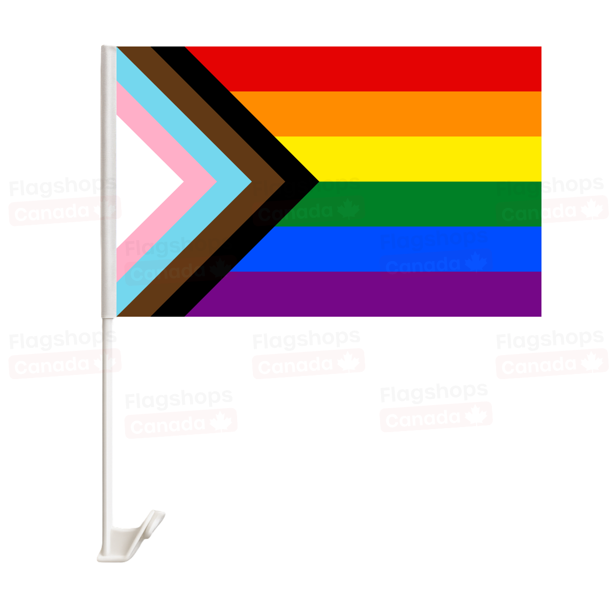 Progressive Pride Car Flag